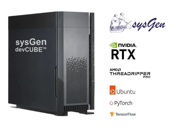 sysGen devCUBE™ Deep Learning Workstation - AMD Threadripper™ PRO / RTX A5000 Edition